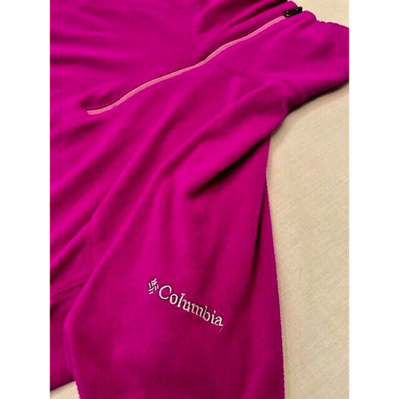 Columbia 1/4 Zip Pullover Top Magenta Womens Size Small - Picture 4 of 12